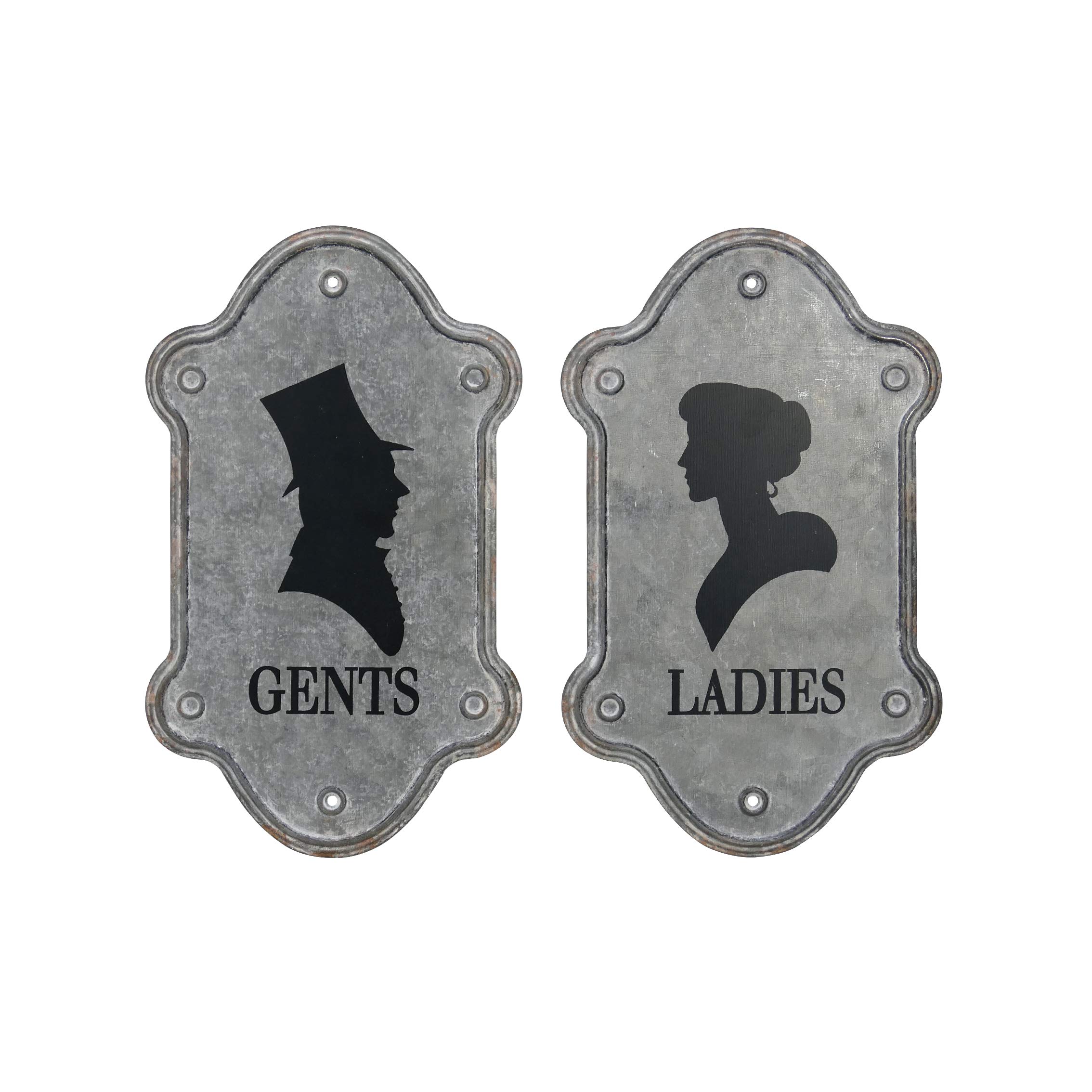 Buy NIKKY HOME Bathroom Door Signs Set of 2 Gents Ladies Toilet Sign