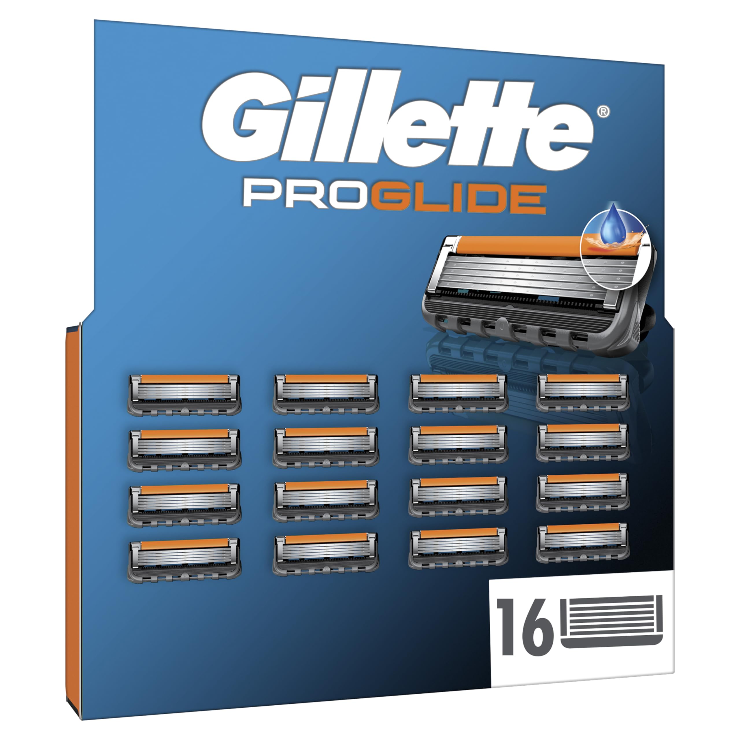 Gillette Proglide Razor Refills For Men 16 Pack