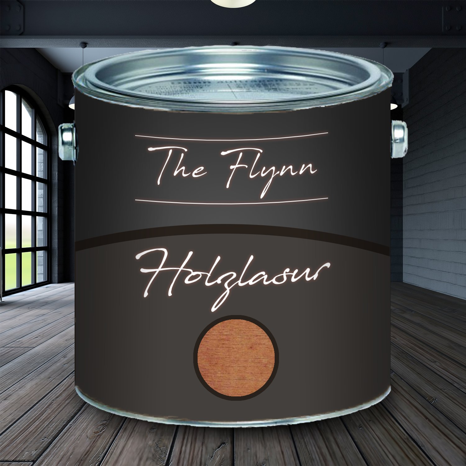 lakierobejca odporna na warunki atmosferyczne oddychająca odporna na UV olej do drewna (1 L, Jasny dąb) The Flynn