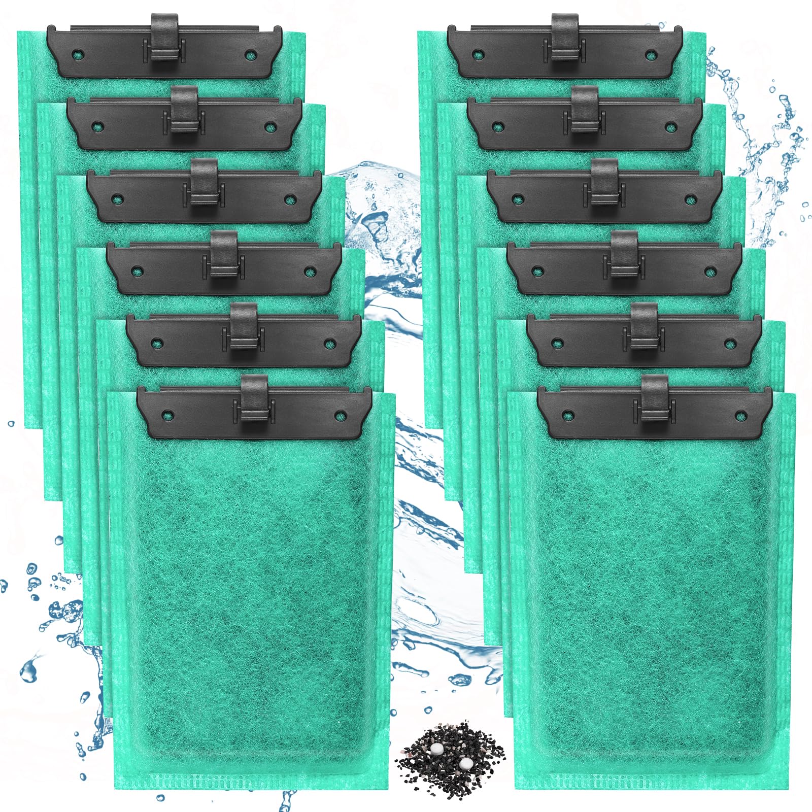 12 filtrów do akwarium Tetra Easy Crystal Pack 250 300, filtr z węglem aktywnym do akwarium 30/60 l, idealny materiał filtrujący, wymienne wkłady filtrujące z węglem aktywnym i zeolitem