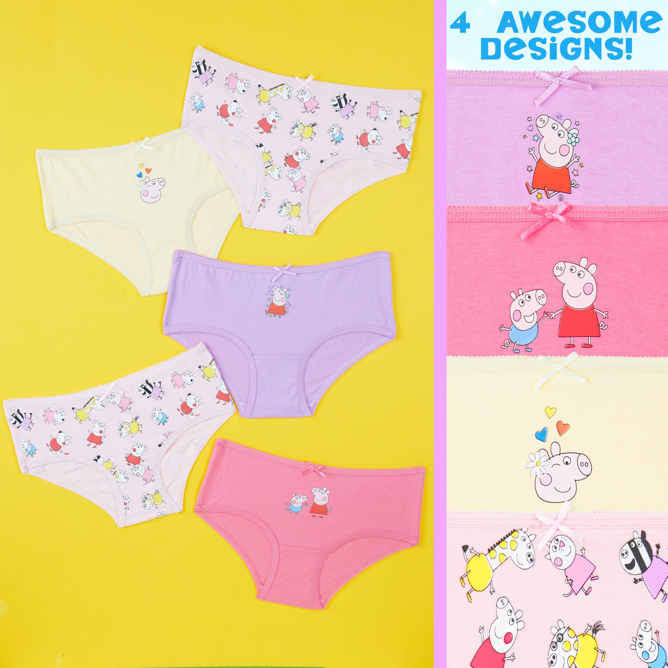 Peppa Pig Zestaw 5 majtek dla dziewczynek