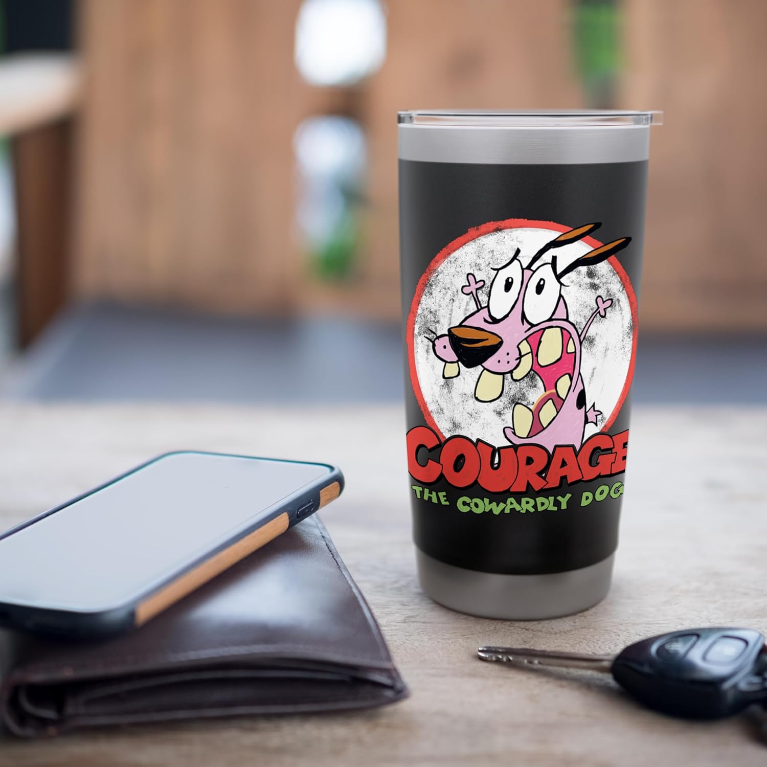 Courage the Cowardly Dog Vintage Courage Stainless Steel Insulated Tumbler - Image 7