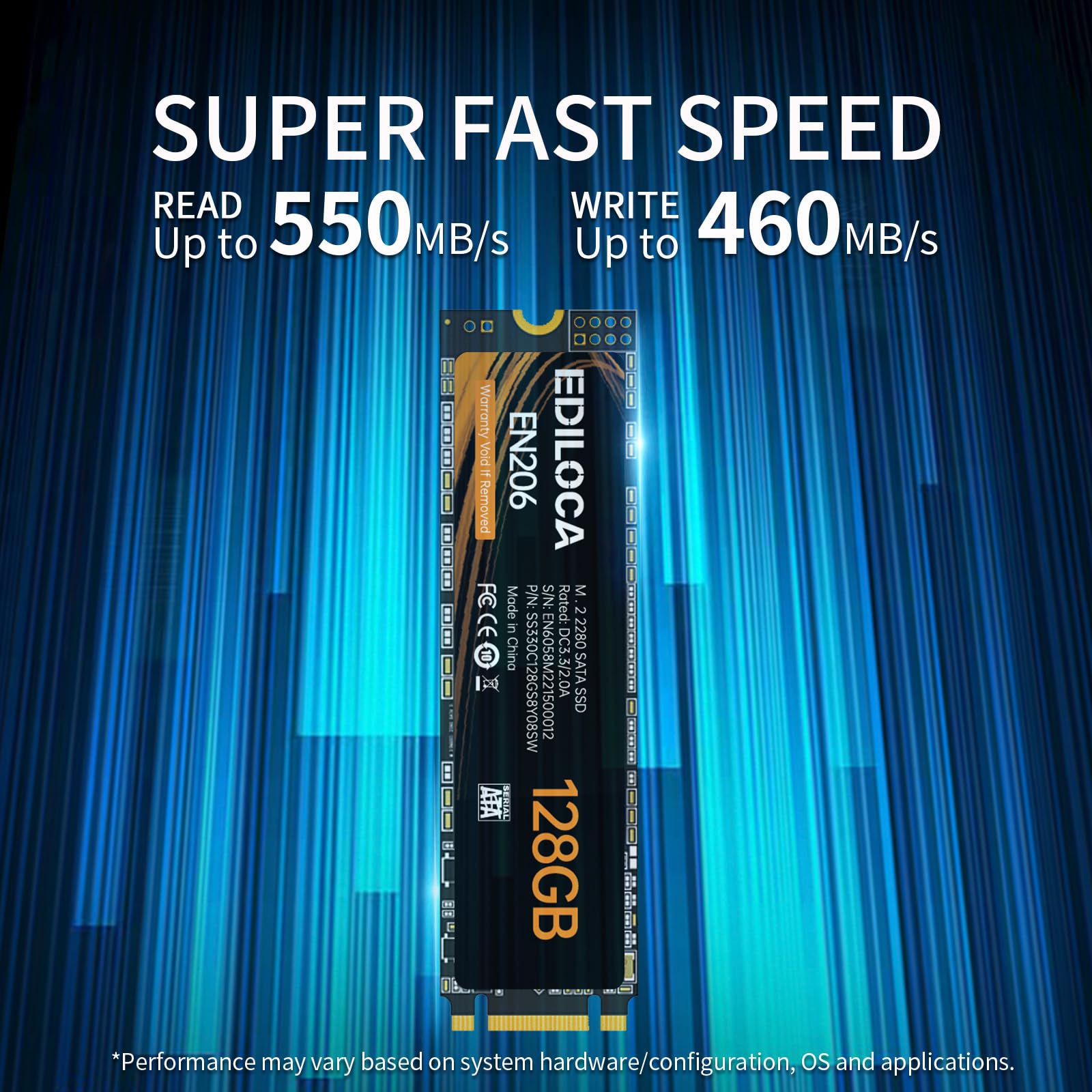 Amazon.com: Ediloca EN206 128GB 3D NAND TLC M.2 SSD, M.2 2280 SATA
