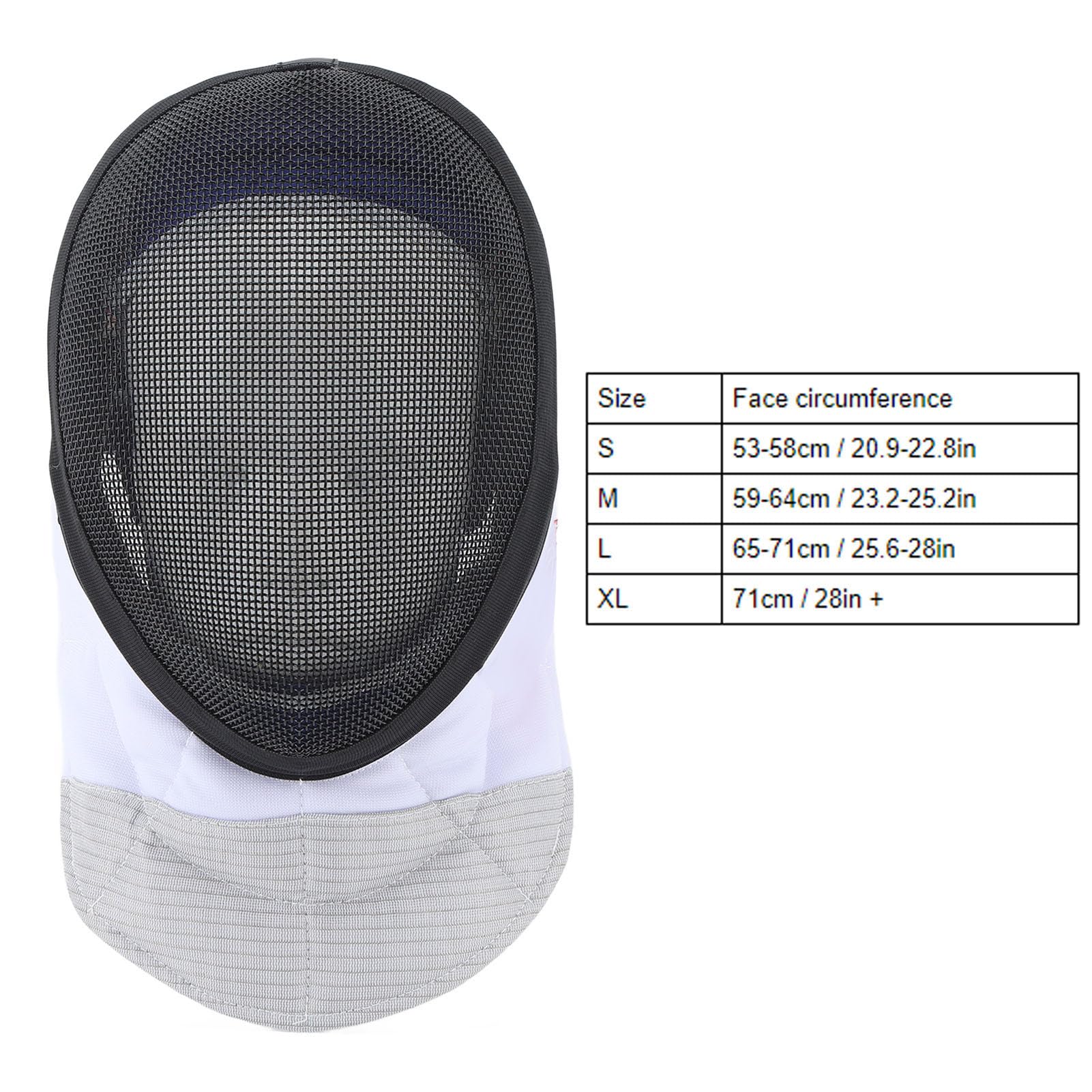 Masque d'escrime RiToEasysports Standard CE350N avec Maille Métallique et Doublure Imperméable