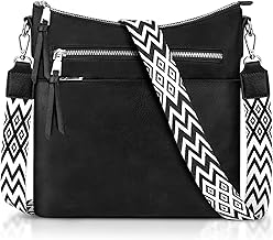 Women's Shoulder Bag, Lightweight Multi-Pocket Small Handbag Women's Shoulder Bag in PU Leather, Medium Elegant Women's Shoulder Bag with Adjustable Straps for Everyday Travel, Work, School,