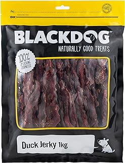 BLACKDOG DUCK JERKY 1KG, All