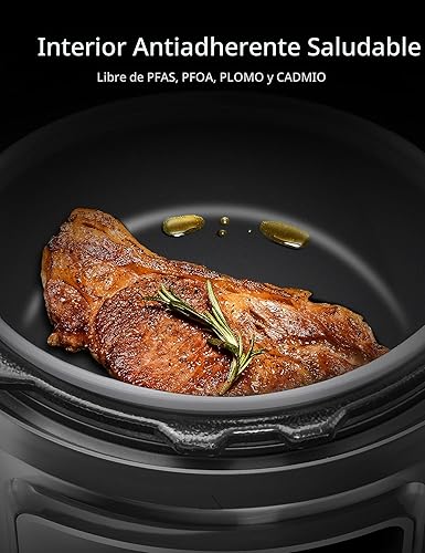 Miniatura 5 de COMFEE' Olla de Presion olla a presión de 8 cuartos con 16 funciones de cocción, olla antiadherente para hacer yogur, arrocera, olla de cocción