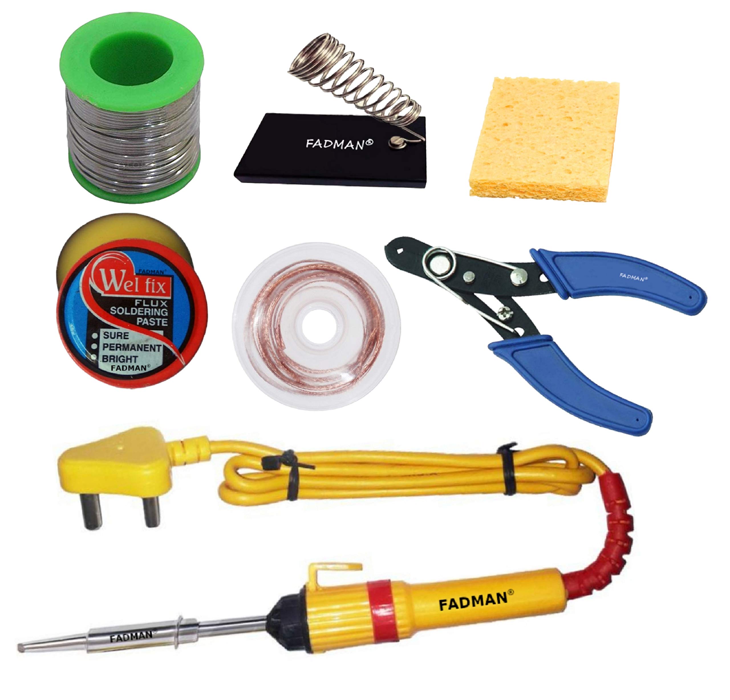 FADMAN BASIC KIT COMBO-7 SOLDERING IRON KIT | 25W SOLDERING IRON (YELLOW) | (B08WJ3813L) Amazon Price History, Amazon Price Tracker