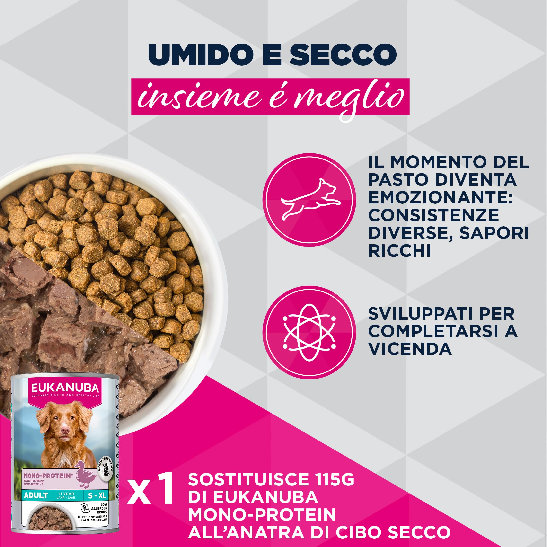 EUKANUBA Special Care cibo umido per cani adulti, Mono-Protein all’anatra 6 x 400 g