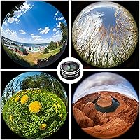 Vista 5 de Lente de cámara de teléfono, lente ojo de pez 198 + 120 lentes súper gran angular + 20 lentes macro, kit de accesorios de fotografía para cámara