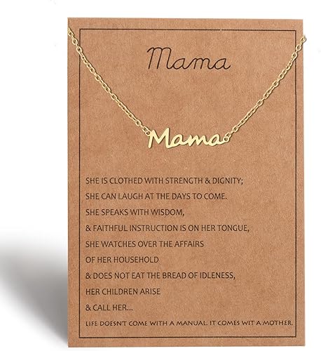 Collar para mamá para mujer, joyería de plata, oro y oro rosa para mamá, regalos para mamá primeriza, regalo para mamá embarazada, regalo para mamá