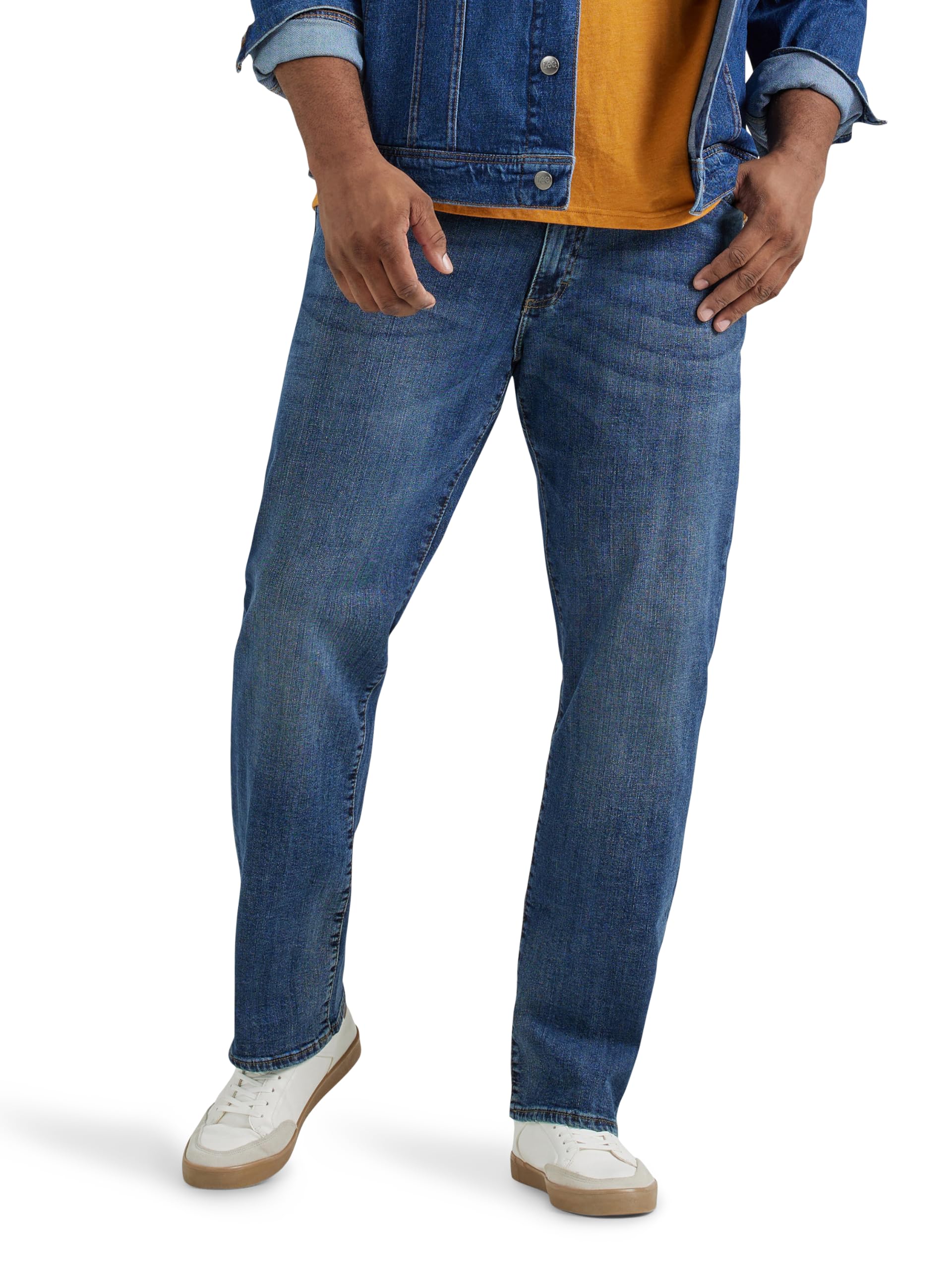 Lee Men's Big & Tall Extreme Motion Relaxed Straight Jean, Maddox, 44W x 28L