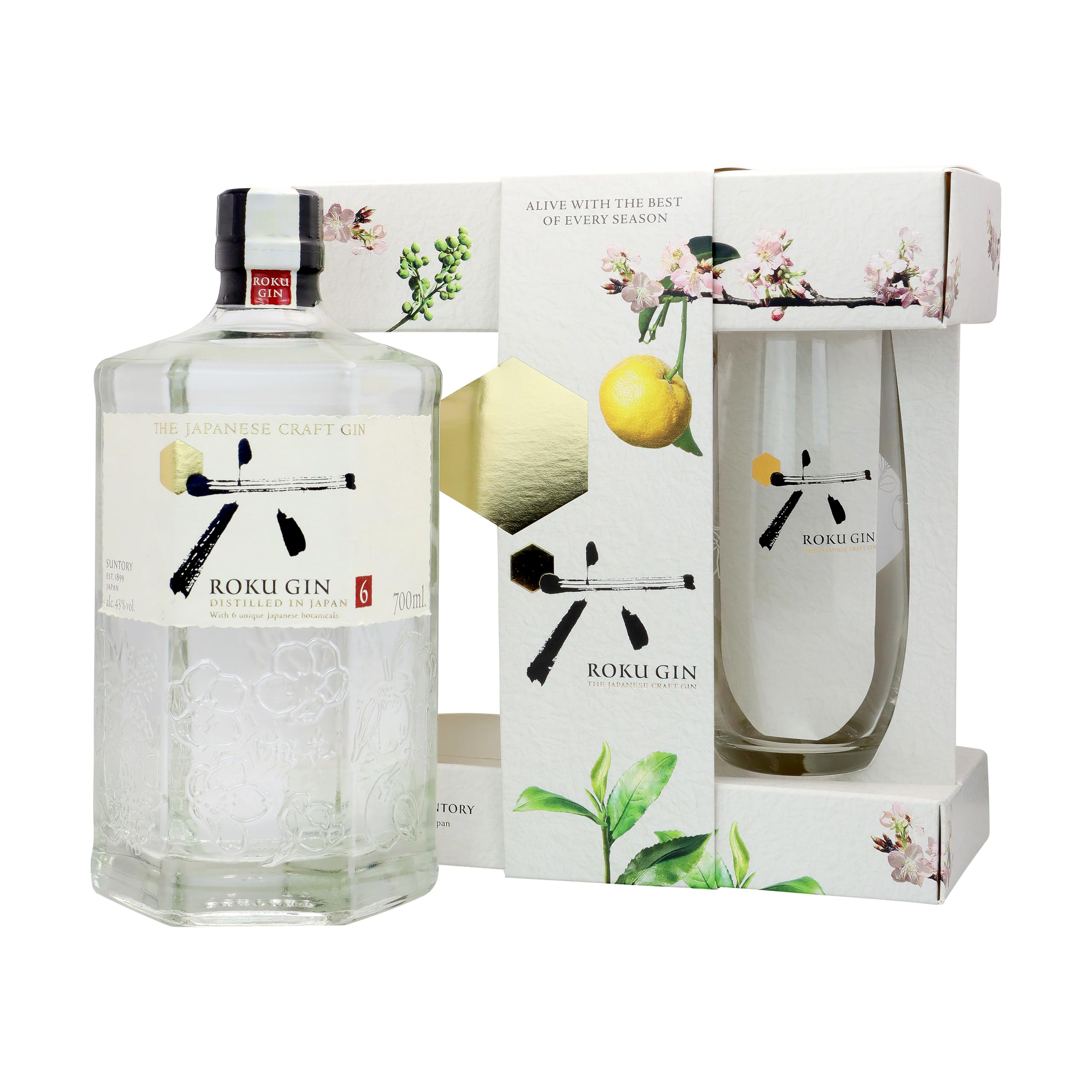 Roku Gin The Japanese Craft Gin 43% Vol. 0,7l