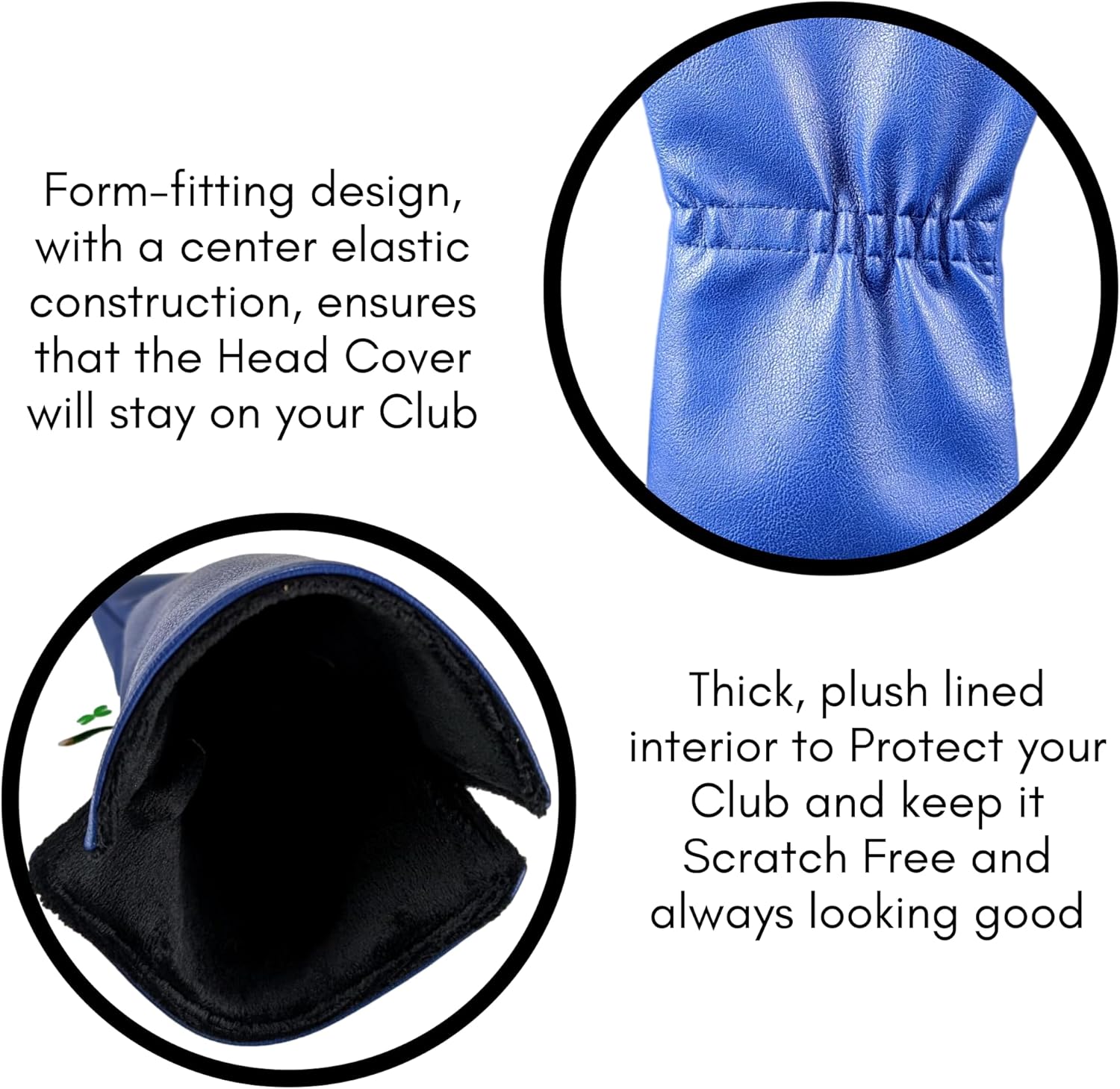 Foretra Driver Headcover | Premium Leather Golf Club Covers | Novelty Design Golf Head Covers Essential Golf Accessories for Men and Women | Universal Fit for Golfer Clubs