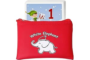 Apostrophe White Elephant Holiday Cheer Gift Exchange Card Set (50 Hilarious Cards)