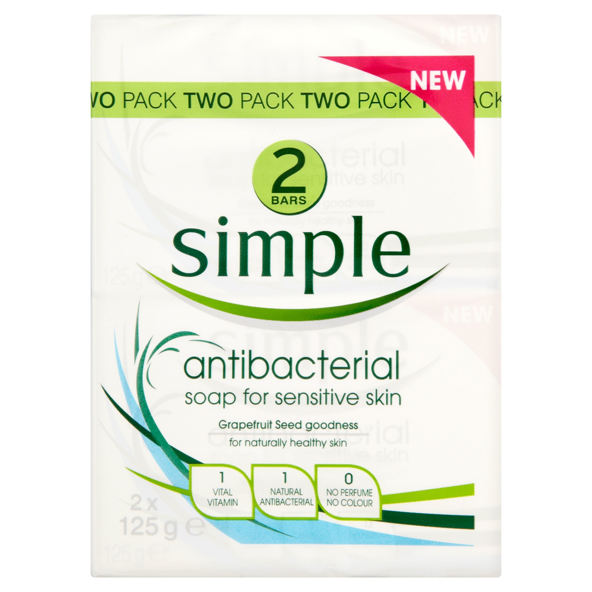 Simple Pure Soap, 2 x 125g