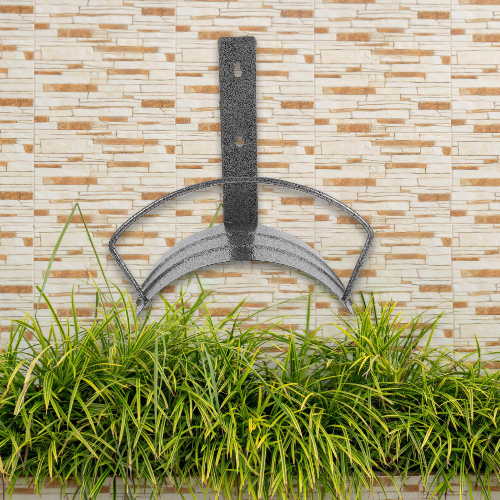 Support de Tuyau Arrosage Mural Robuste en Fer, Organisateur de Stockage d'eau Lourd pour Jardin, Support à Eau pour Tuyaux D'arrosage