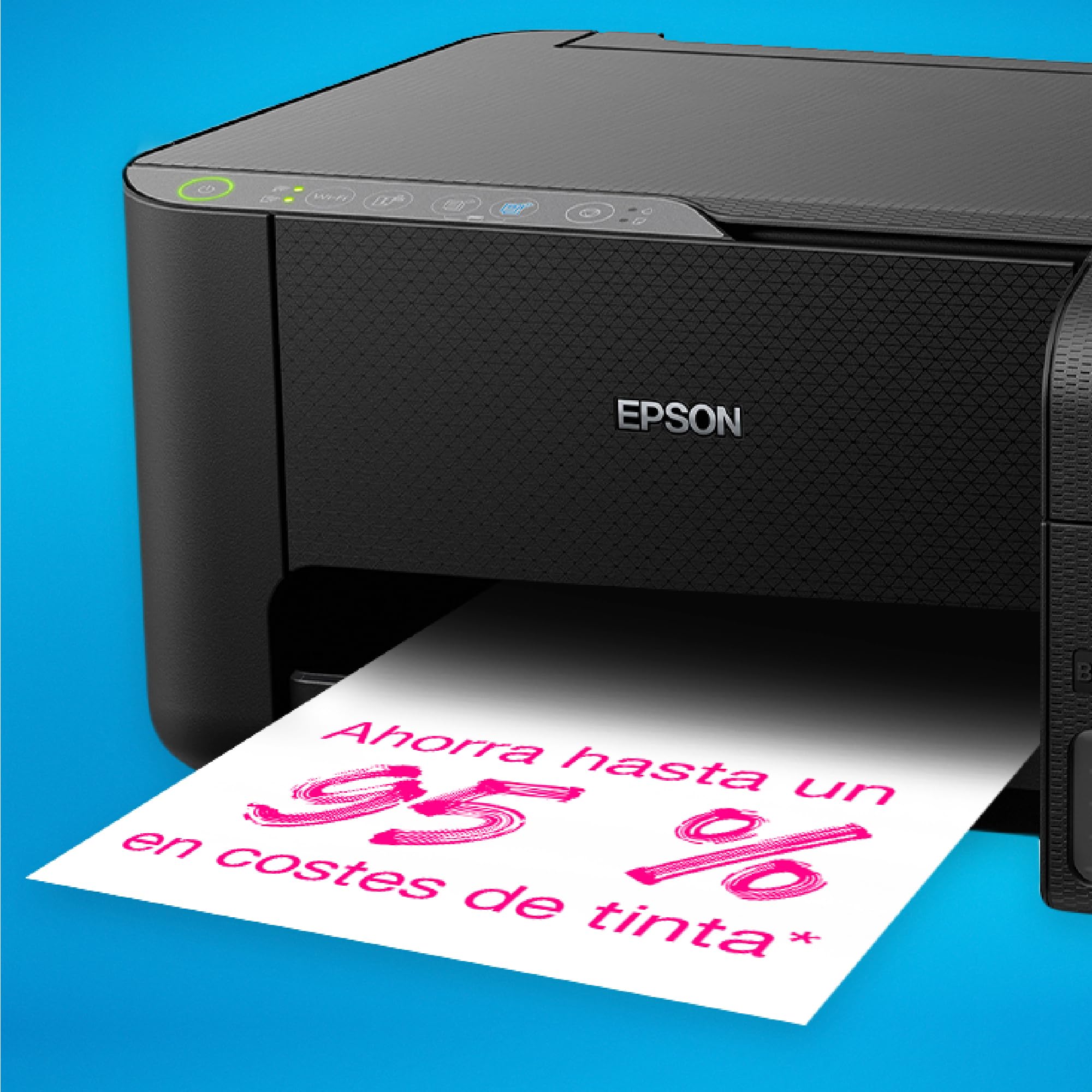 Epson EcoTank ET-2812, Impresora WiFi A4 Multifunción con Depósito de Tinta Recargable, 3 en 1: Impresión, Copiadora, Escáner, Mobile Printing, Negro