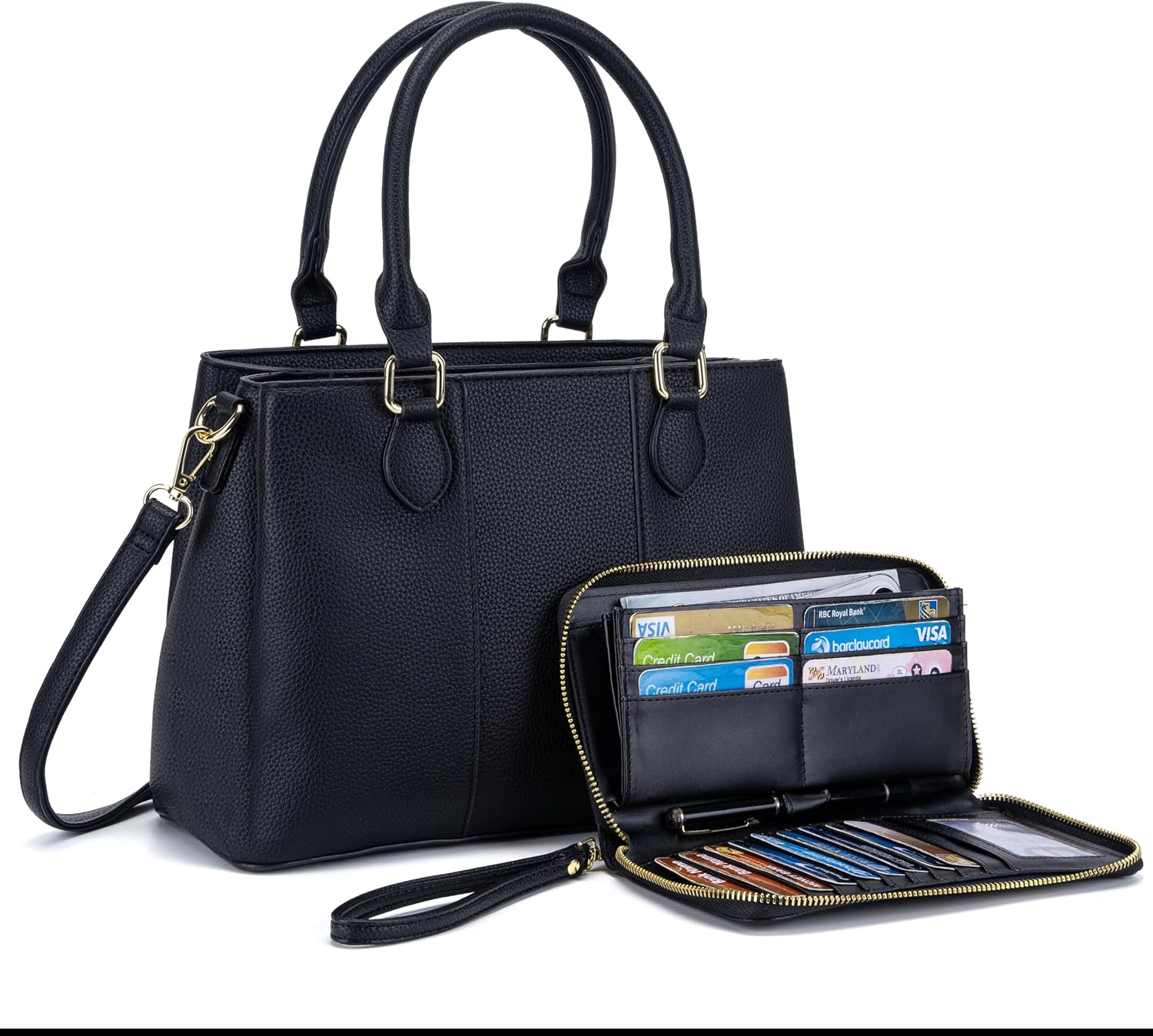 Purses and Wallet Set for Women Crossbody Top Handle Tote Satchel PU Leather Shoulder Bags - Image 7