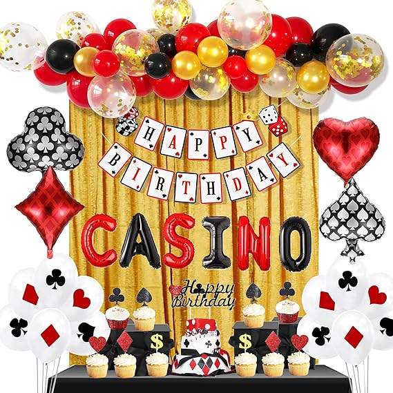 Casino Theme Party Decorations, Casino Birthday Party