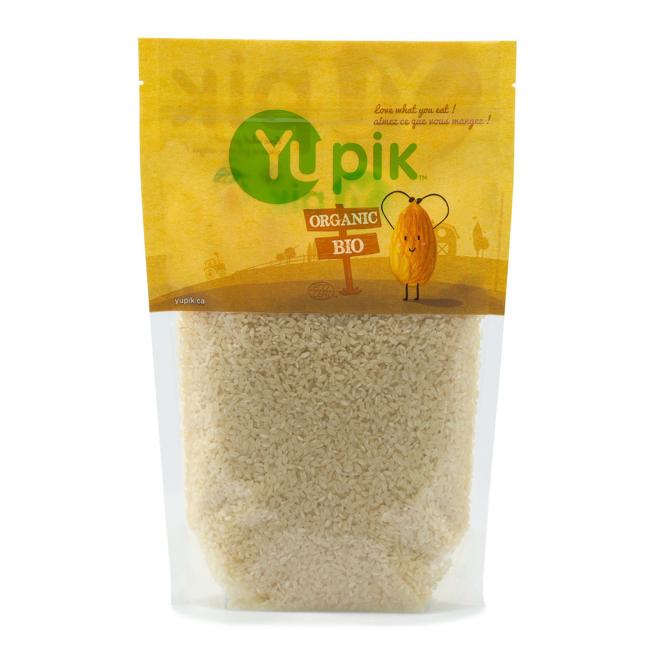 Yupik Organic Arborio Rice, 2.2 lb (35.2 oz), Gluten-Free, Vegan, Non-GMO, USDA Certified, Perfect for Creamy Risottos, Hearty Side Dishes & Salads