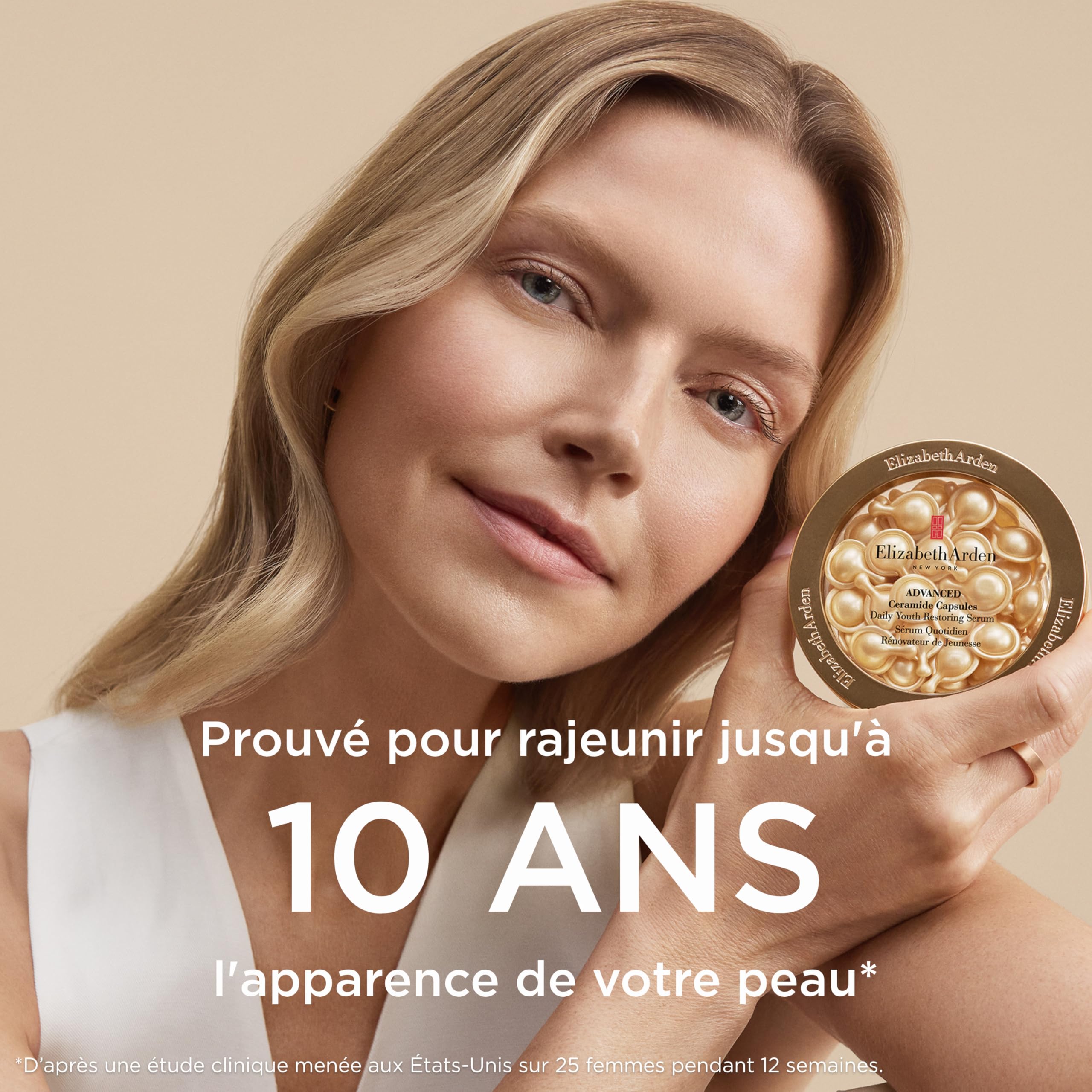 Elizabeth Arden, Advanced Ceramide Capsules, Sérum Quotidien Rénovateur de Jeunesse, Soin Skincare, Sérum Triple Effet Anti-Âge, Lutte contre les rides et ridules, Répare et Hydrate