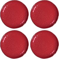 Vista 4 de UP UPware Pinecones Platos de melamina redondos para postre, platos pequeños de servir, decoraciones de Navidad, para aperitivo, aperitivos