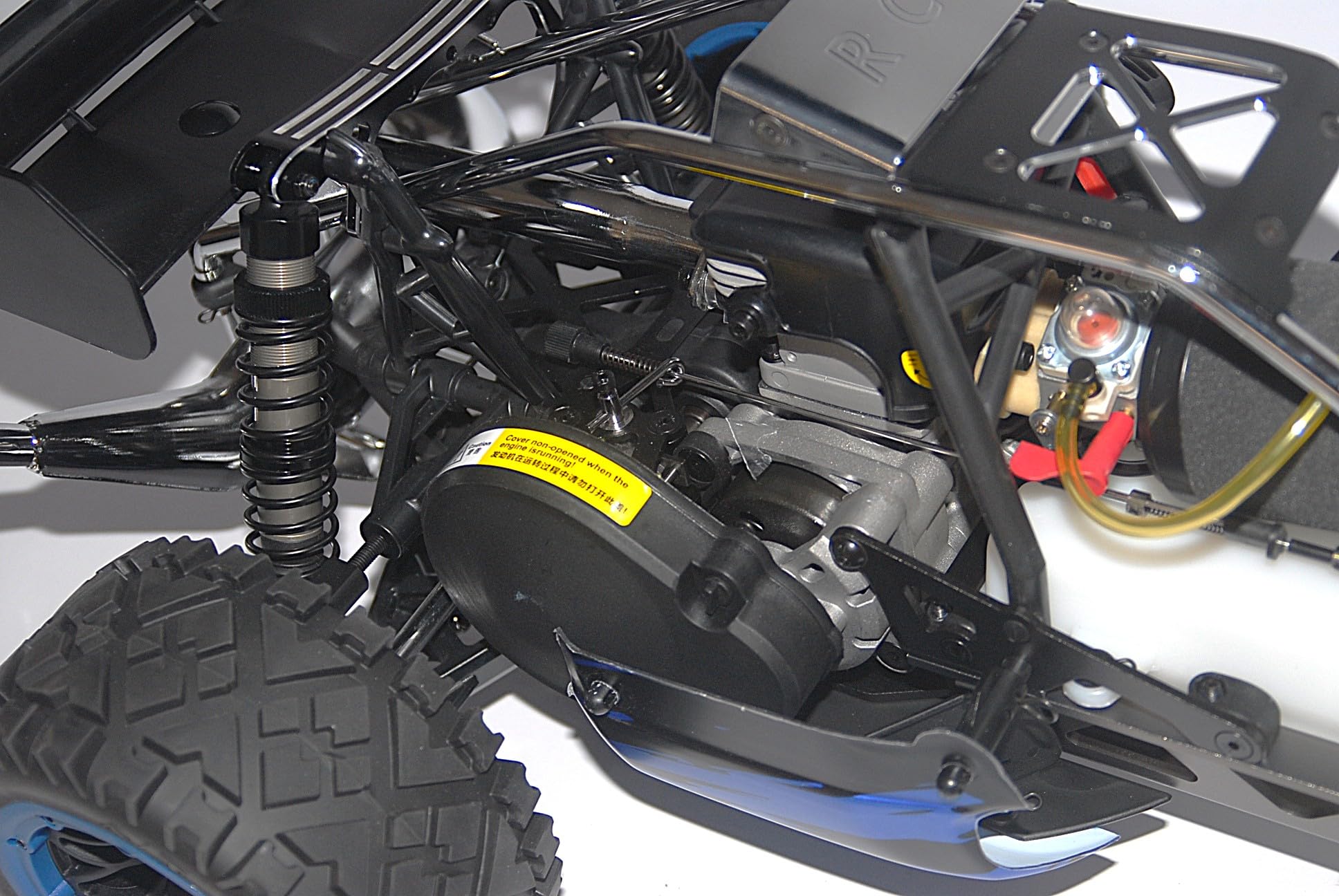 Auto RC 1/5 Baha Baja 36cc 2WD Off Road Blu – Auto RC a Benzina Versione Speciale AS Hobby con Cerchioni Scomponibili 20 Raggi e Gomme All Terrain Incollate – 2.4 GHz