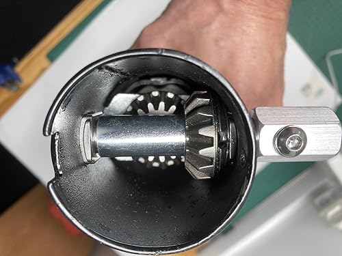 Miniatura 4 de Remolque de viento lateral Jack delantero (Curt 28204) Manivela (Curt 28923) Adaptador de taladro inalámbrico