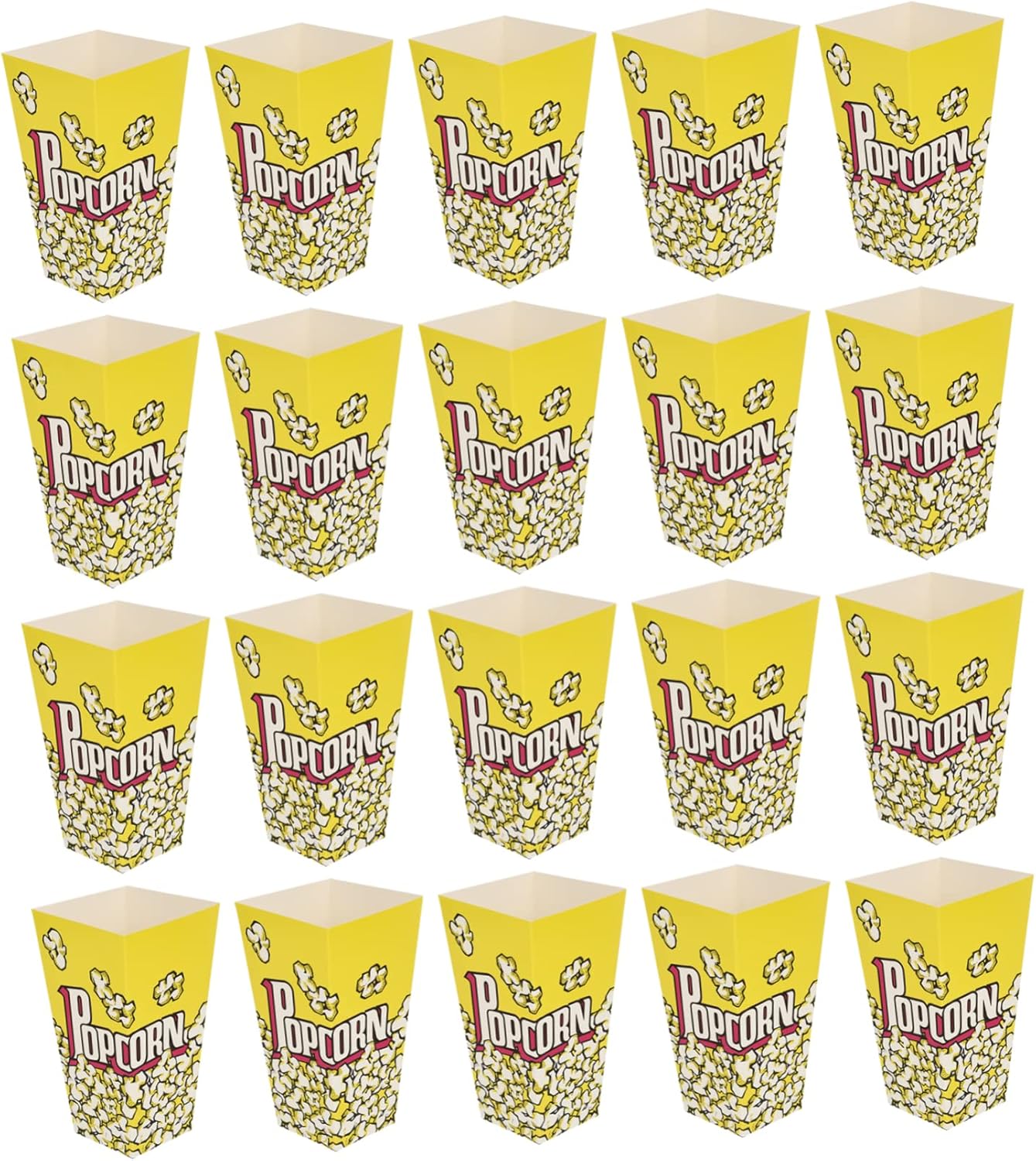 Amazon｜GAFOKI 100個 ポップコーン ボックス ポップコーン ポップコーン ボックス スナックル ボックス 容器 電子レンジ 容器 チョコレート 記念品 ボックス 再利用可能