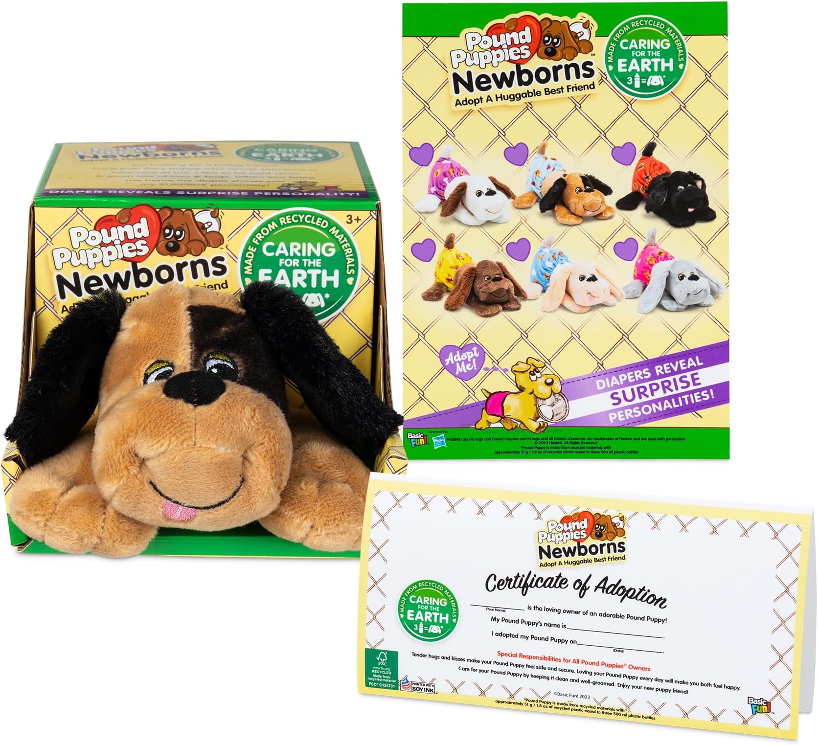 Newborns Plush - Angel - Tan and Black, Eco Friendly