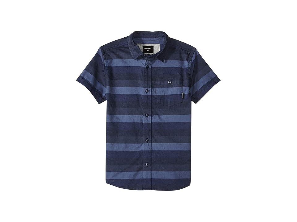 

Quiksilver Kids Hotel Diva Short Sleeve Shirt (Big Kids) (Blue Night Hotel Diva) Boy's Short Sleeve Button Up