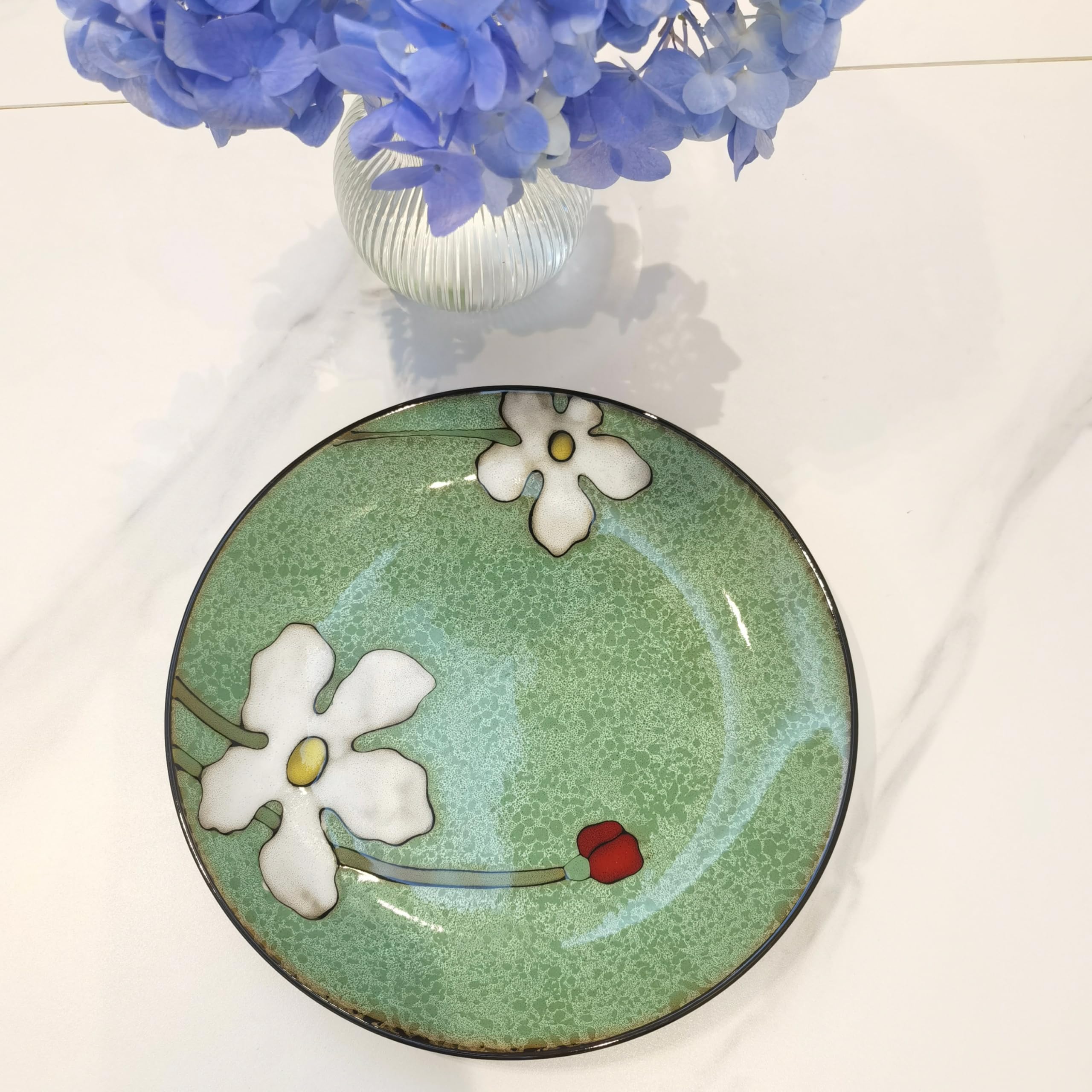 Aazon.co | Ceraic Plates For Kitchen, 8 In - Plates Set Of 4 - For - View #7