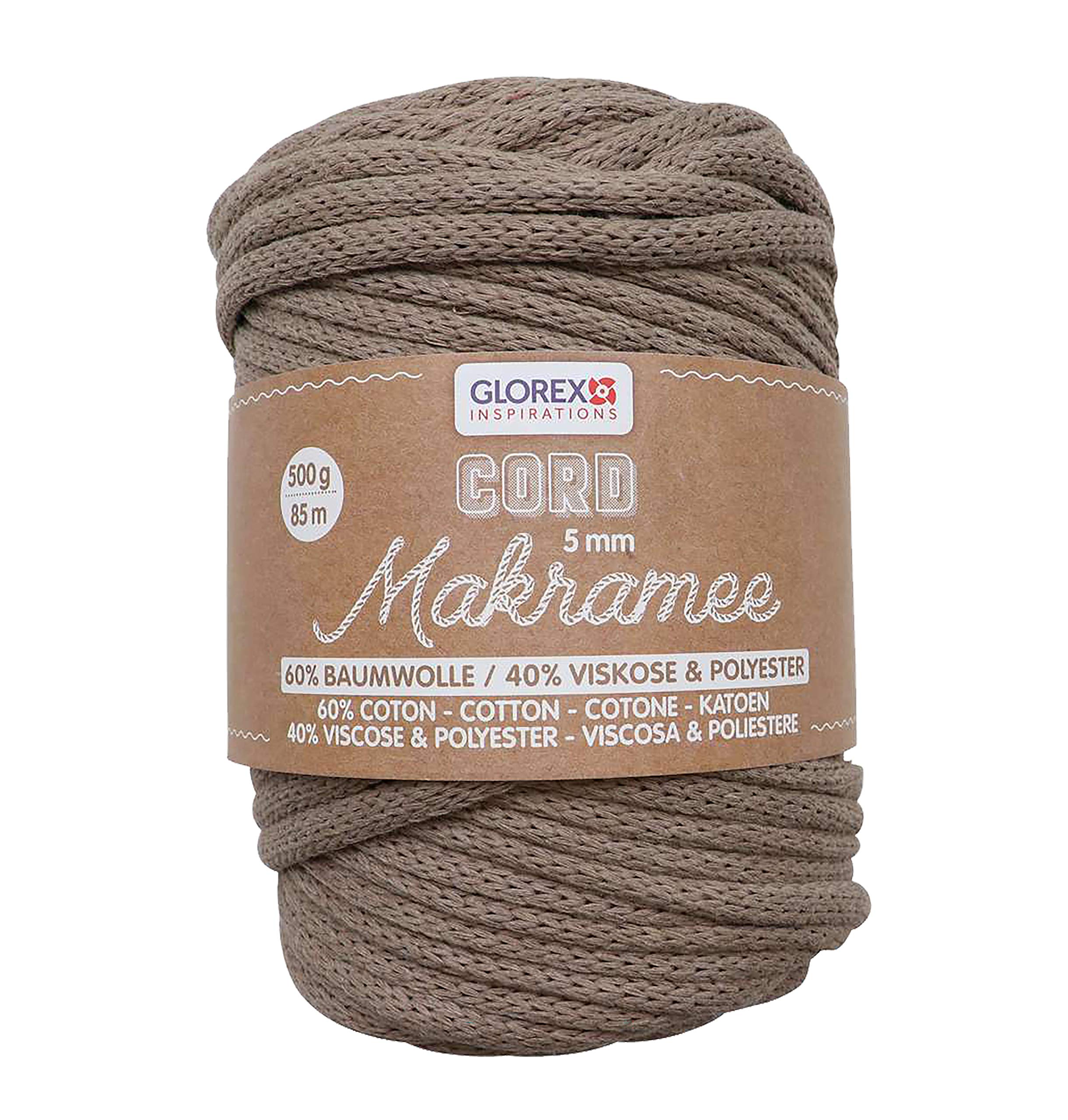 Glorex Macrame, Woven Light Brown, (85M) EU