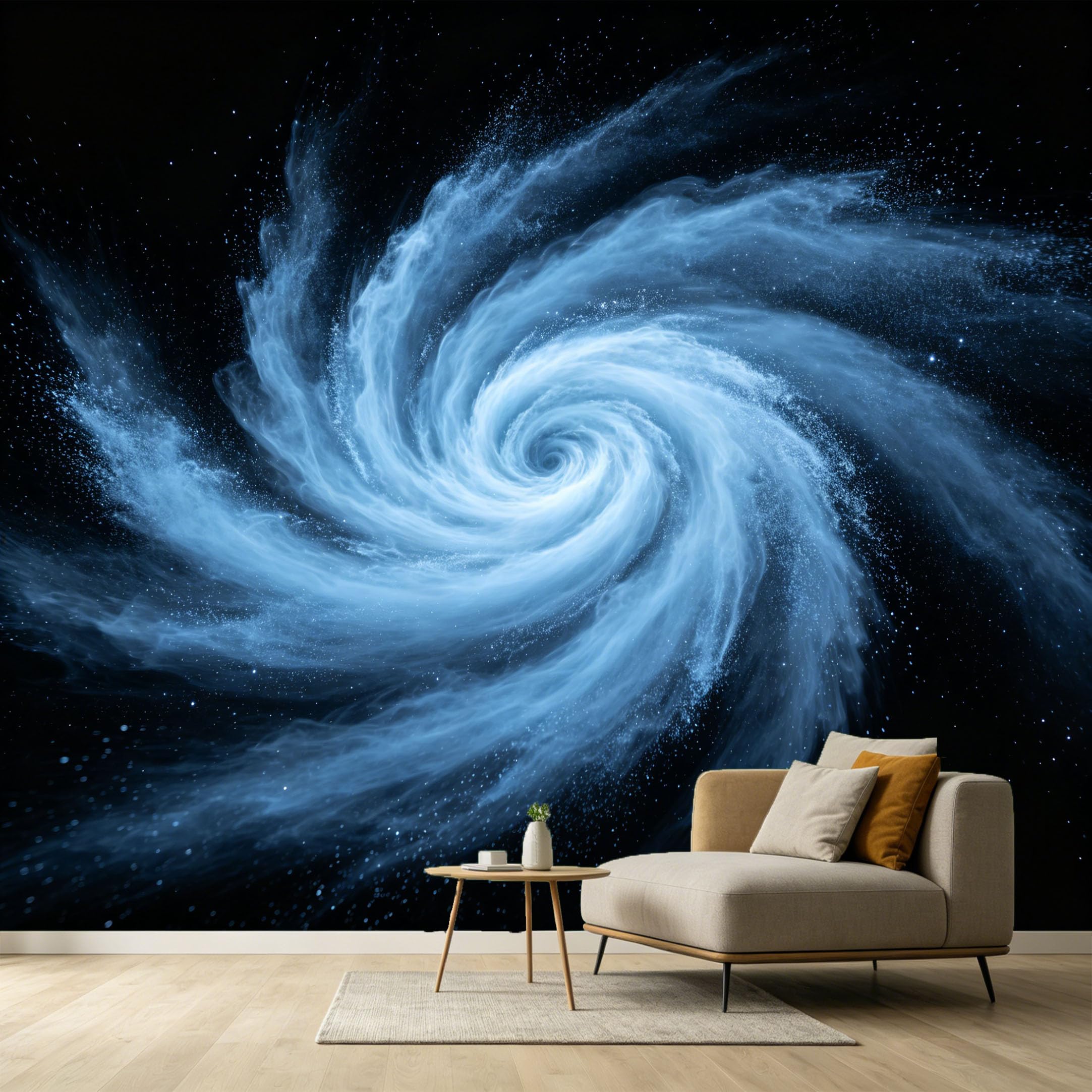 Custom Size Wall Murals Galaxy Nebula Abstract Modern Contemporary Space Star Vortex SelfAdhesive Wall Fabric Removable Large Wallpaper for Photo Living Room