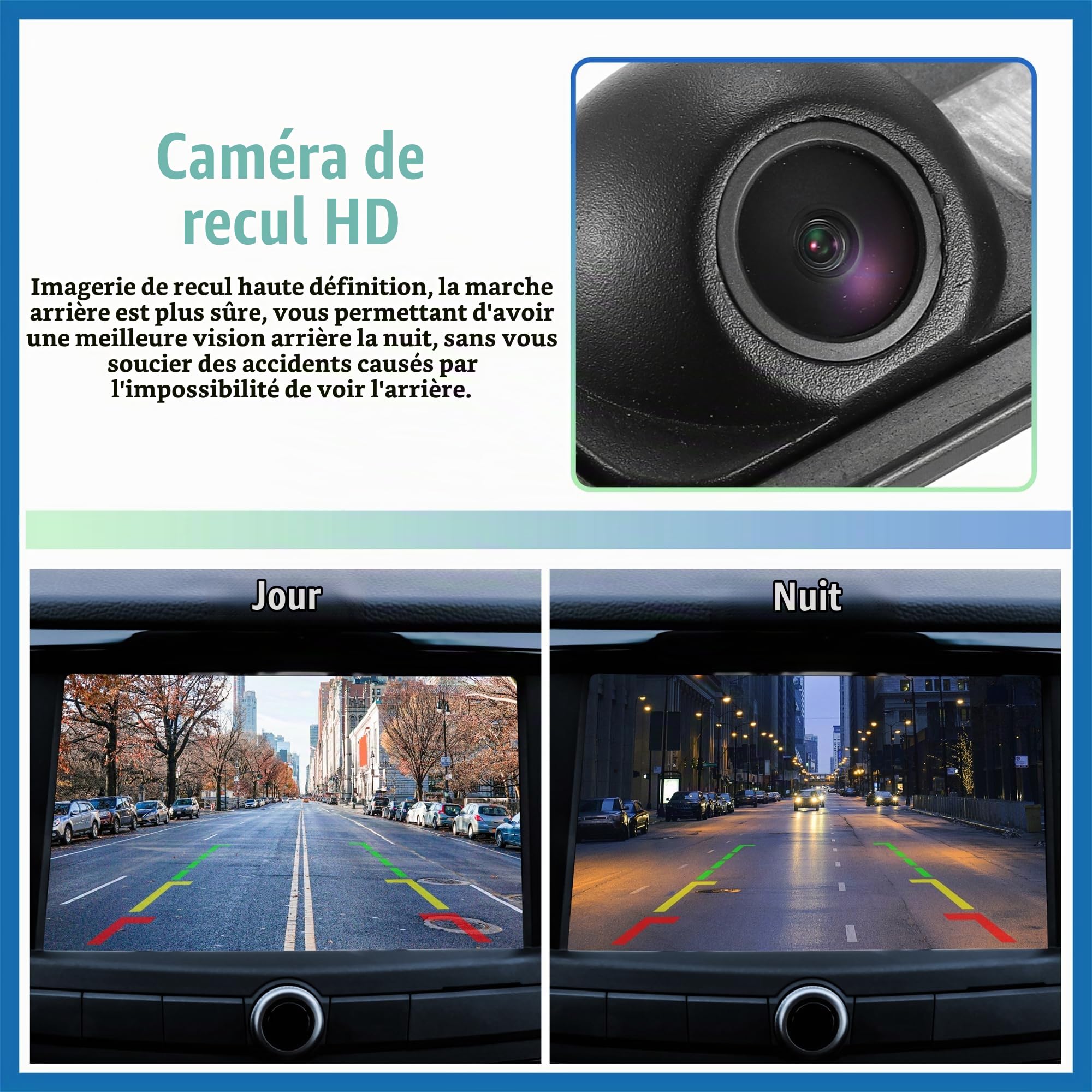 A ABSOPRO 1 Ensemble de caméra de recul pour BMW X3 E83 2004-2010