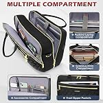 RAINSMORE Laptop Bags for Women 17 Inch Laptop Briefcase Waterproof Messenger Bag Large Computer Bag for Office Work College