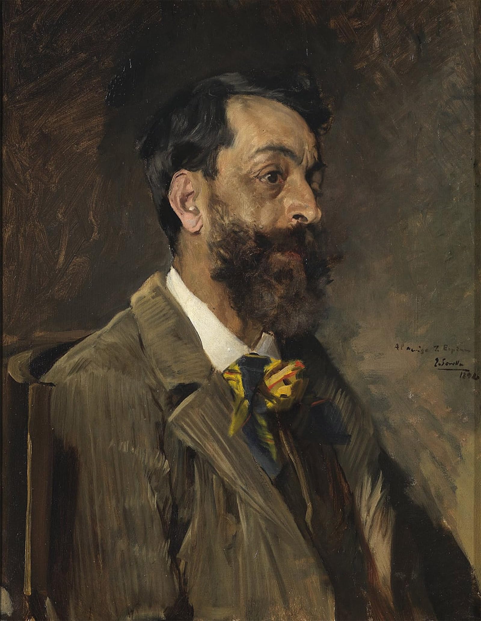 SERENDIPITP Vintage Picture Print on Canvas Wall Art Poster The Juan Espina and Capo by Joaquín Sorolla Artwork Print Poster for Wall Decor 60x90cm