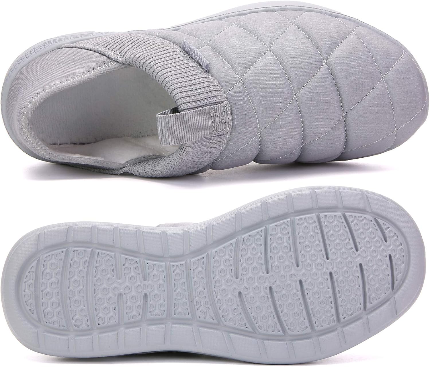 KUBUA Slippers for Men and Womens Indoor House Shoes Plush Slip on Outdoor Garden Loafers - Image 5