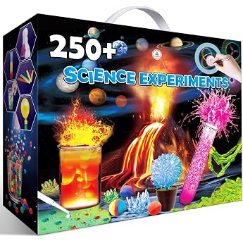 UNGLINGA 250 + Science Experiment Kits for Children, Boys Girls Toy Birthday Gifts Ideas, Chemistry Set, STEM Activities Educa