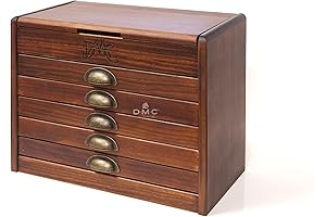 DMC Wooden Collectors Box: A Treasure Trove of 500 Vibrant Threads