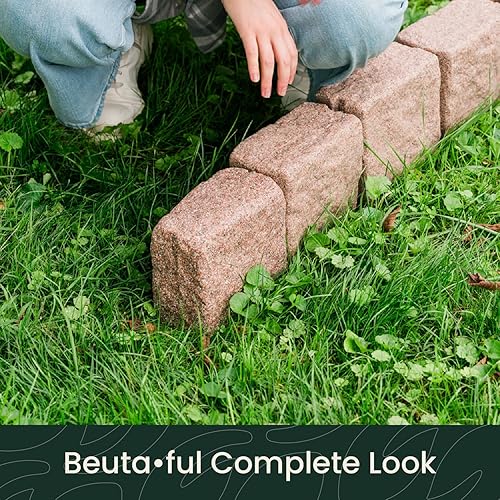 Miniatura 9 de Beuta Bloque extensor de carbón  Borde de paisaje para césped y jardín, fácil de instalar sin excavar y se conecta a otros bloques Beuta Blocks,