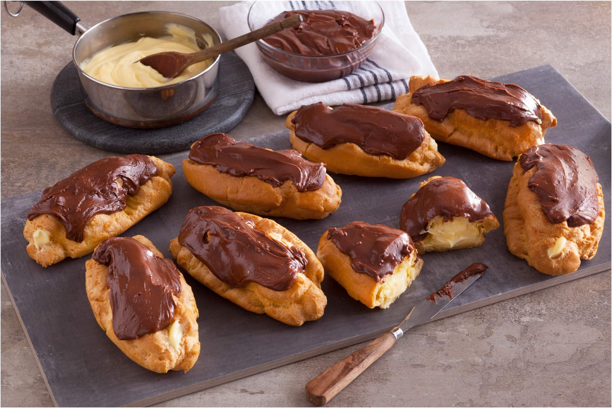 Chocolate Eclairs by O & H Danish
