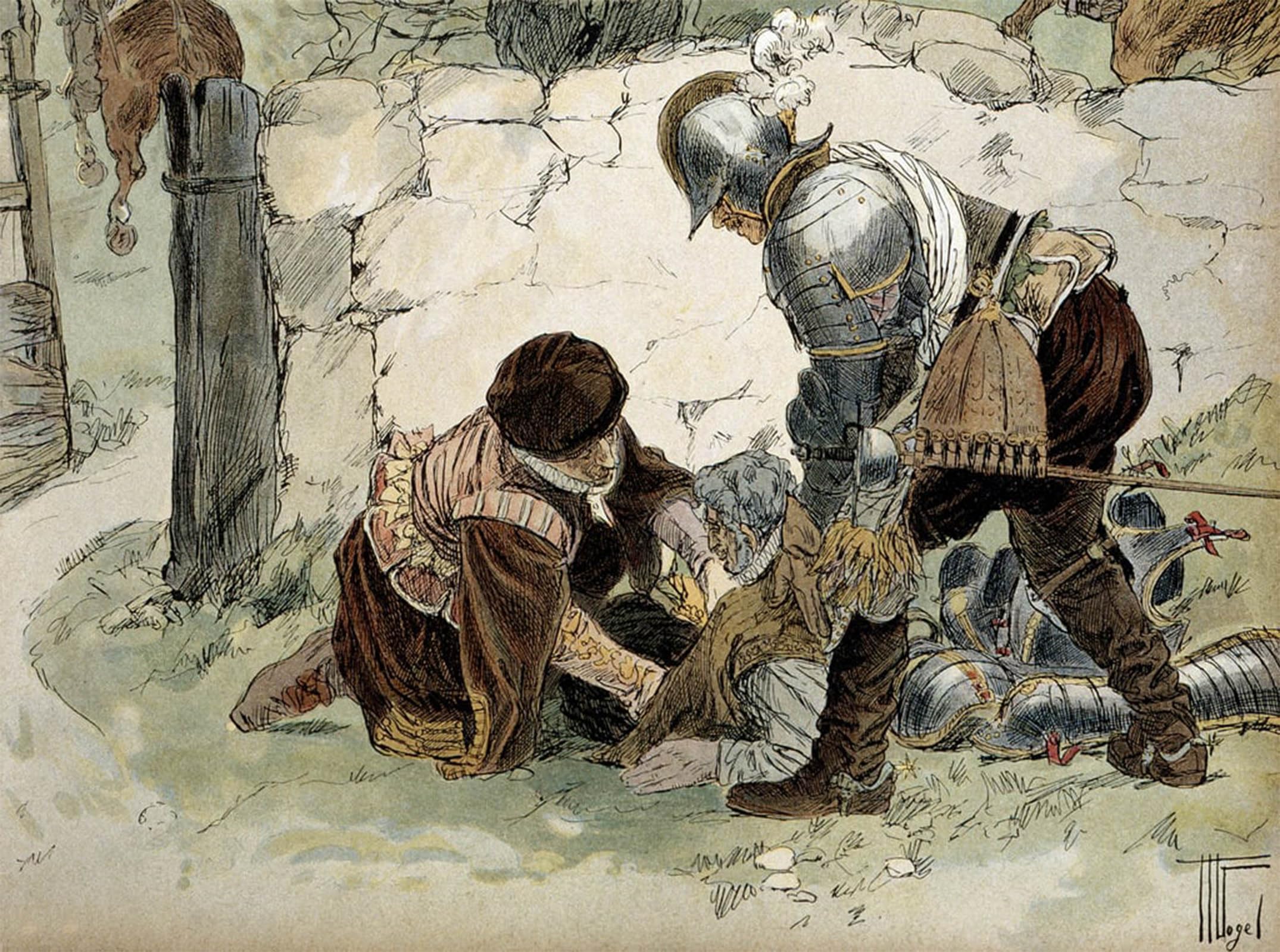 Serendipitp No Frame Vintage Wall Art Canvas Nordic Poster Canvas Print Picture Henri Iv Injured During A Reconnaissance At Aumale Against The Mayenne Army By Hermann Vogel For Home Decor 60X90cm