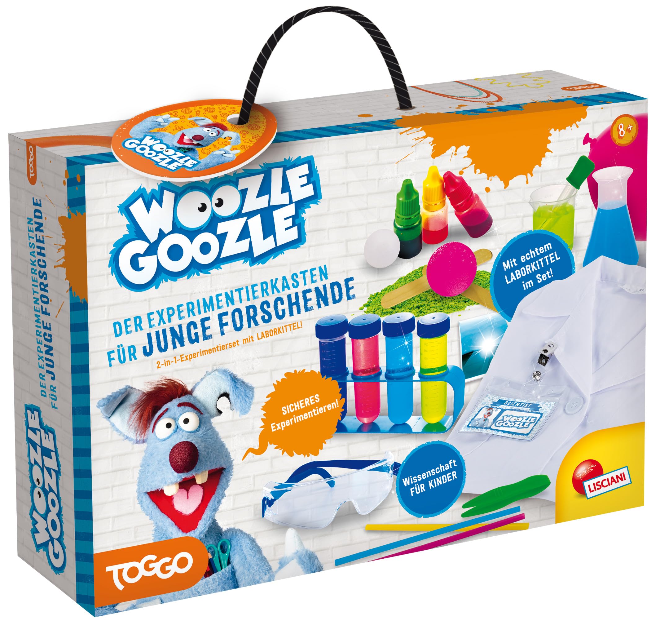 Lisciani – Woozle Goozle – Soy una pequeña científica – Soy un pequeño Kit de construcción científica – Experimentos – Blouse du Scientifique – para niños a Partir de 5 años