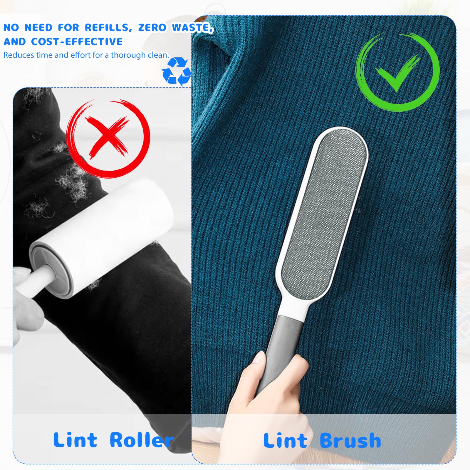 Brosse Anti Poils Animaux Vetement,Brosse Vetement Anti Poils,2 Brosses Vetements,Brosses antis Poil Chat pour Enlever Les Poil Des Vêtements