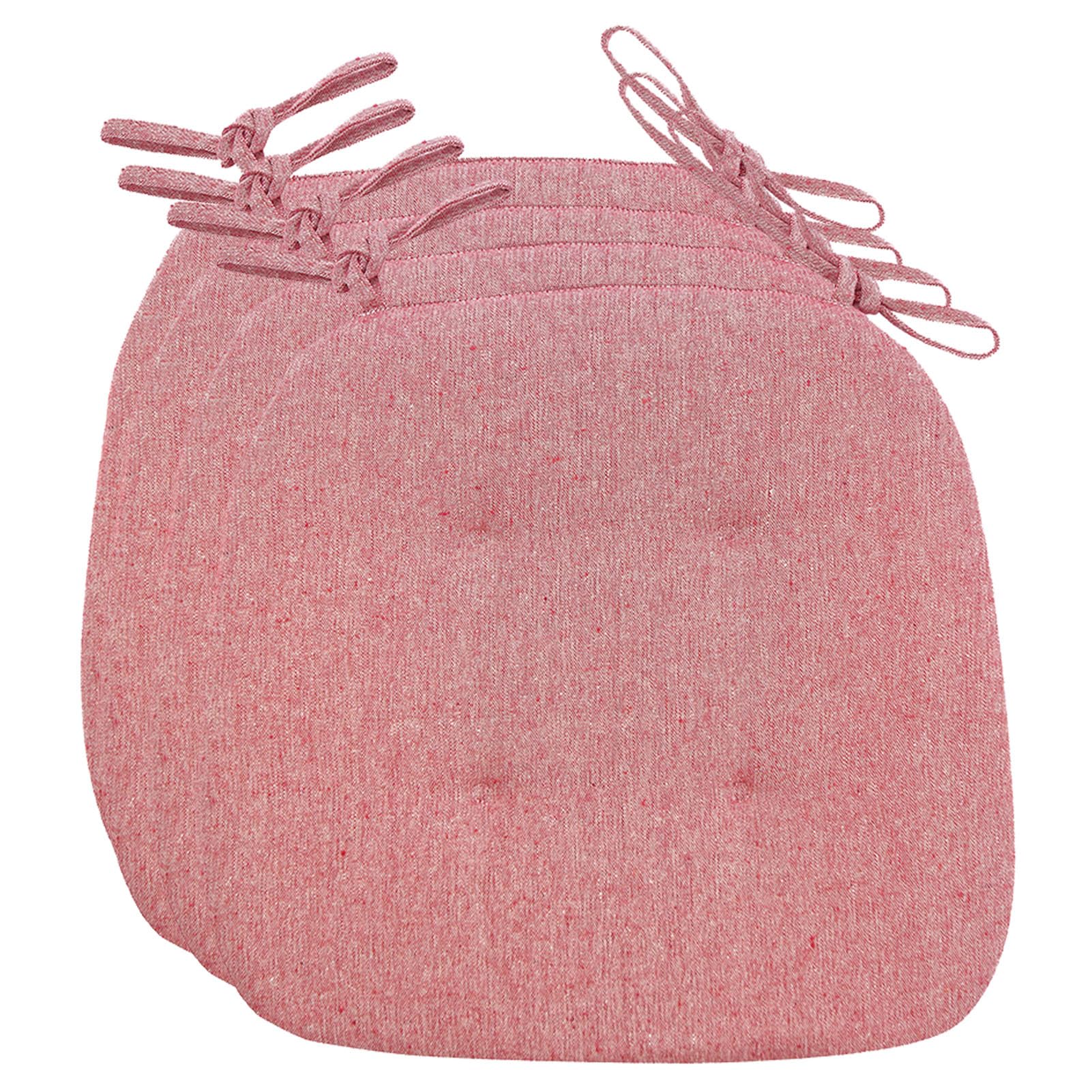Coussin de chaise lavable rouge pour stopper les glissements sur chaise de cuisine
