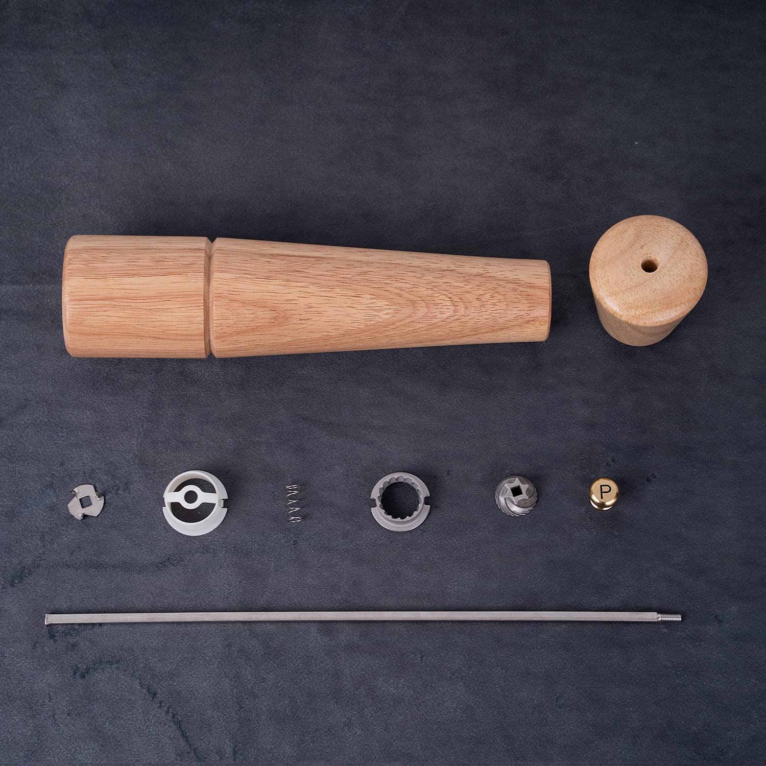 Macinapepe In Legno Di Acacia | Acciaio Inox Regolabile | Altezza 27cm | Macinatura Da Fine A Grossa - Foto 4