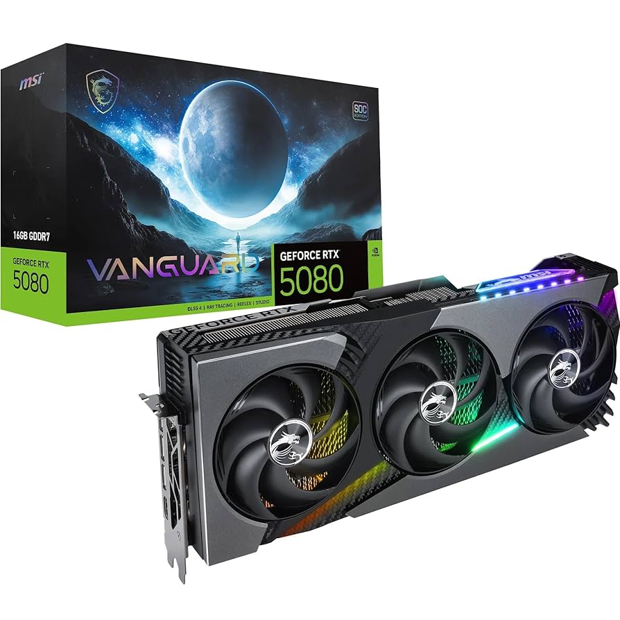 未開封 GEFORCE RTX 5080 Amazon.com: Adjivecct MSI GeForce RTX 5080 16G Vanguard SOC