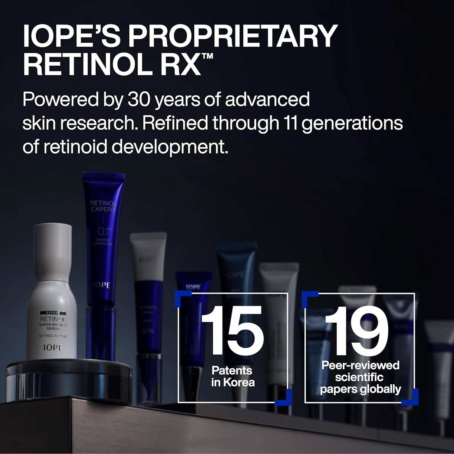 IOPE Expert Retinol RX 1% Super Bounce Serum - Gentle Anti-Aging Face Serum for Beginners - Visibly Firms Skin, Refines Pores, and Smooths Wrinkles - 1.01 fl. oz.